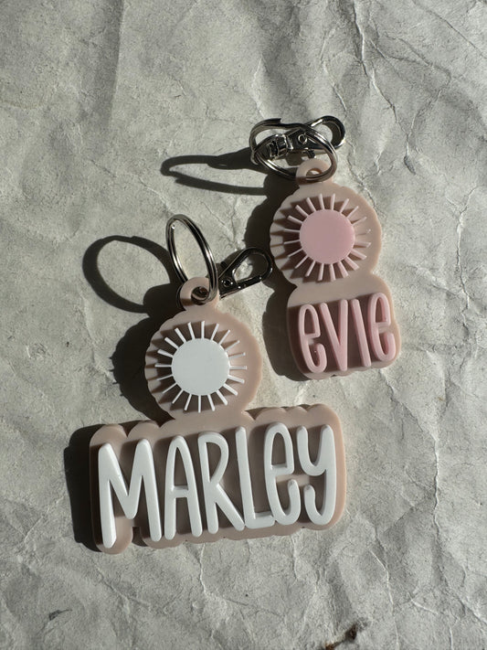 3D Boho Sun Keyring