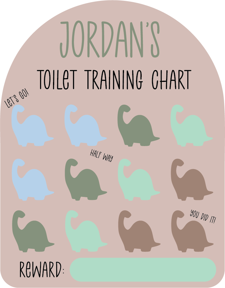 Dinosaur Toilet Training Chart