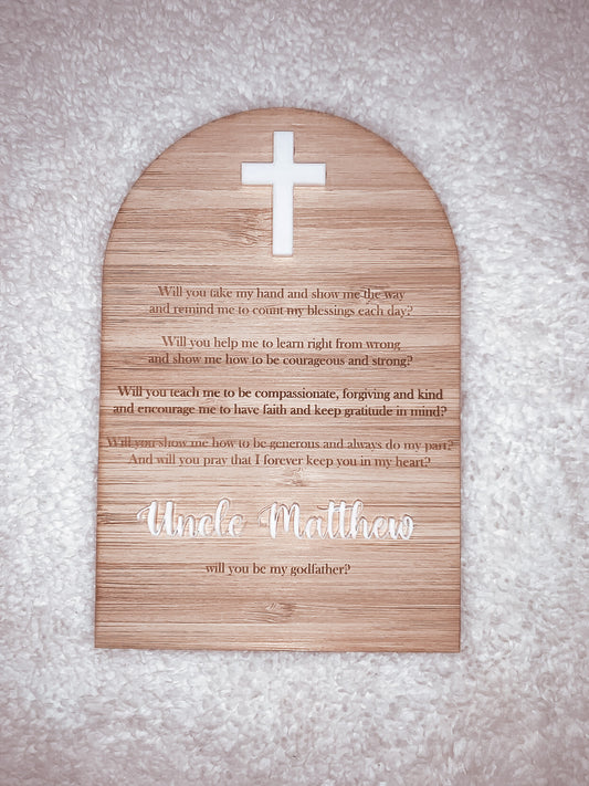 Godparents Keepsake Gift
