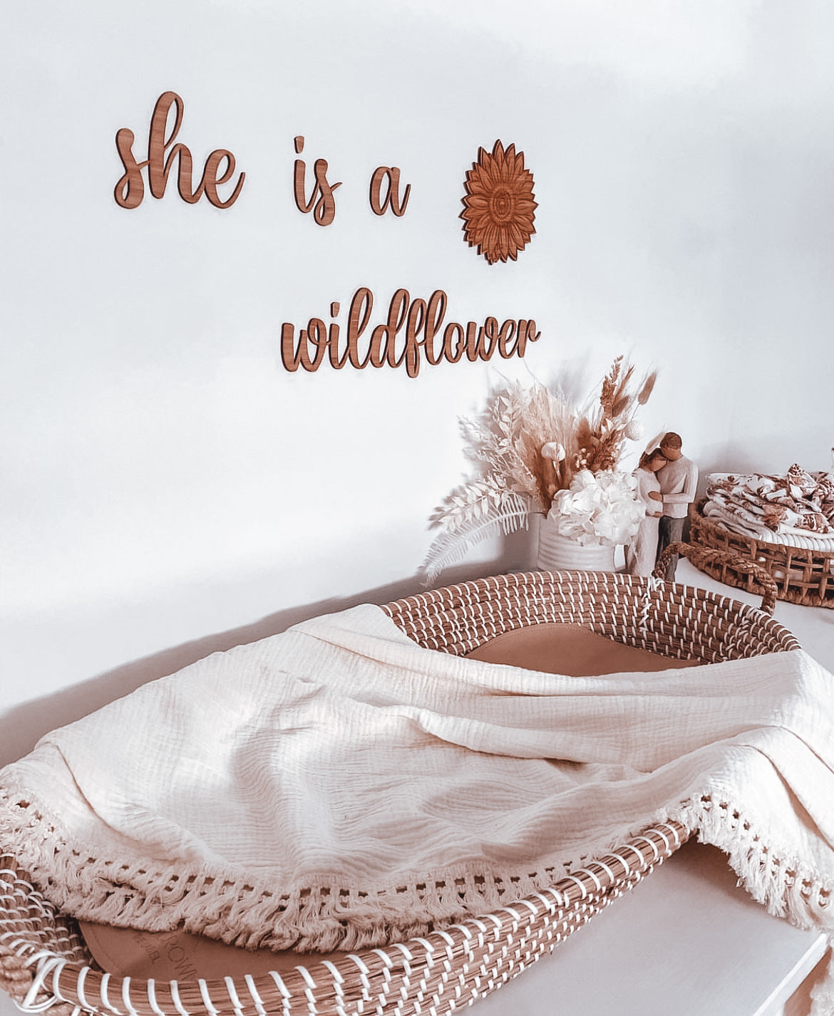 She is a wildflower wall plaque