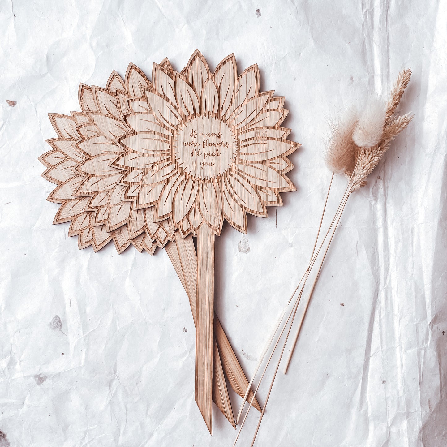 Mother’s Day sunflower planter stick